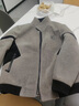 皮爾卡丹（pierre cardin）加絨加厚立領(lǐng)毛呢夾克男刺繡金貂絨呢子夾克痞帥百搭保暖上衣 卡其色 2XL 135-150斤 曬單實(shí)拍圖