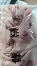 尚靜浪漫印花褶皺長袖T恤女2025秋修身小個(gè)子上衣內(nèi)搭打底衫 粉色 M 曬單實(shí)拍圖
