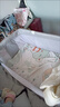 ANGI BABY新生兒嬰兒床帶尿布臺可拼接大床寶寶搖搖床可移動(dòng)多功能哄睡神器 莫蘭迪灰 尿布臺+椰棕棕墊+禮包 曬單實(shí)拍圖