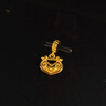 周大福鎖愿小鼻嘎荷花鎖包足金黃金吊墜(工費280)約0.95g F236623 曬單實(shí)拍圖
