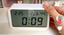 無(wú)印良品（MUJI）數字鐘 中 白色 125*80*36mm 桌面時(shí)鐘家用電子時(shí)鐘 曬單實(shí)拍圖