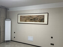 萱木堂玄關(guān)裝飾畫(huà)新中式水墨風(fēng)景畫(huà)掛畫(huà)書(shū)房客廳茶室走廊過(guò)道入戶(hù)山水畫(huà) 張大千《山水調》 成品寬80cm*高160cm 北美黑胡桃（榫卯圓角） 曬單實(shí)拍圖