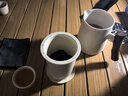 京東京造 旅行茶具套裝 便攜茶具快客杯戶外茶杯整套米黃舟山 一壺四杯 曬單實拍圖