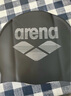 阿瑞娜（arena）游泳帽原裝進(jìn)口硅膠防水泳帽男女高彈舒適休閑訓(xùn)練比賽泳帽6400黑 曬單實(shí)拍圖