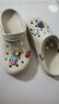 CORCS CROCS 夏季新款經(jīng)典貝雅洞洞鞋男女情侶涼鞋戶外沙灘拖鞋休閑鞋 骨白經(jīng)典貝雅 38 M6W8/38碼 曬單實拍圖
