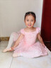 舞蹈服兒童女秋冬季芭蕾舞裙女童長(cháng)袖考級練功服女孩中國跳舞服裝 淺粉色(長(cháng)袖) M 105c 曬單實(shí)拍圖