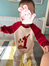 G.DUCKKIDS嬰幼兒哈衣爬服兒嬰兒衣服秋冬款男寶寶連體衣秋季滿(mǎn)月百天服周歲 紅色 66cm 66 曬單實(shí)拍圖