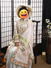 聽(tīng)月小筑【粉黛裁春】原創(chuàng  )女春夏印花仿清漢古裝國風(fēng)新中式非漢服 粉色 現貨 均碼 曬單實(shí)拍圖
