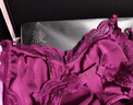 綾天生絲滑綾lingerie「幽雅」性感蕾絲純欲睡裙輕熟涼感睡衣女修身睡袍夏 Purple紫熏-「幽」蕾絲拼接睡裙 L 「168cm~178cm」 曬單實拍圖