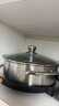 愛(ài)仕達(dá) ASD 火鍋304不銹鋼不串味鴛鴦鍋燃?xì)怆姶艩t通用28CM火鍋 FS28H3Q 曬單實(shí)拍圖