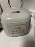 美的（Midea）電飯煲電飯鍋家用商用柴火飯多功能預約小型迷你煮飯2-3-4-5-8人大容量快煮飯不銹鋼內膽不易粘鍋 0涂層 3L 母嬰級316L不銹鋼內膽卡其灰偏白 曬單實(shí)拍圖