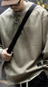 倉石一樹 KAZUKI KURAISHI美式亨利領(lǐng)加絨衛(wèi)衣男2024秋冬新款美式復(fù)古寬松上衣男士拼接外套 灰褐色 XL 曬單實(shí)拍圖