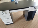 電腦桌臺式機帶抽屜書(shū)桌家用寫(xiě)字臺簡(jiǎn)約現代辦公桌臥室輕奢桌子 熱賣(mài)-高級灰140CM【四抽主機位】 曬單實(shí)拍圖