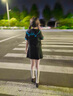 十一封信jk cos小熊來(lái)信初音黑色原創(chuàng)水手服女短袖夏服日系百褶裙 初音黑小熊短袖上衣+領(lǐng)結(jié) XS 曬單實(shí)拍圖
