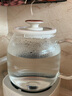 美的（Midea）花漾0膠水全玻璃全自動(dòng)養(yǎng)生壺 辦公室多功能煮茶壺 燒水壺恒溫電熱水壺煮茶器花茶壺1L YS10B101 曬單實(shí)拍圖