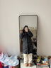 鴨鴨（YAYA）羽絨服女【223g充絨量】情侶同款外套2025冬季最新款三防保暖長(cháng)款 月光白色 M 曬單實(shí)拍圖