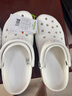 卡駱馳（crocs）經(jīng)典Clog男女洞洞鞋一腳蹬沙灘鞋CR10001-100 39 （39-40） 曬單實(shí)拍圖