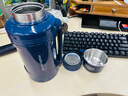 摩飛電器（Morphyrichards）電熱水壺便攜式燒水壺旅行熱水壺?zé)婵毡貕夭讳P鋼保溫瓶大容量戶外 MR6061 1L 輕奢藍(lán) 曬單實(shí)拍圖