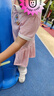 A 21 FUNB美樂蒂裙子女童衣服夏季學(xué)院兒童裝純棉短袖凱蒂貓女寶polo連衣裙 布魯伊粉色 110 cm 建議身高100 曬單實拍圖