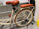 飛鴿（FLYING PIGEON）自行車(chē)成人通勤車(chē)自行車(chē)學(xué)生單車(chē)成人自行車(chē)通勤自行車(chē)女士自行車(chē) 標配奶油米|單速|(zhì)輻條輪+禮包 24寸適合150-170cm 曬單實(shí)拍圖