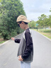 真維斯兒童長(cháng)袖t恤秋季男童加厚打底衫中大童運動(dòng)秋裝男孩拼接上衣童裝 灰拼黑 J感受熱情 120 曬單實(shí)拍圖