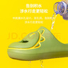 幸?，旣悾–heerful Mario）恐龍拖鞋兒童室內防滑靜音男童女童夏寶寶家用浴室可愛(ài)包頭涼拖鞋 曬單實(shí)拍圖