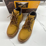 Jeep吉普馬丁靴男靴春季英倫風(fēng)工裝靴加絨棉靴男東北抗寒大黃靴子男 土黃色 41 41(255mm) 曬單實(shí)拍圖