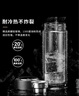 格亞（GEYA）雙層玻璃杯男士茶杯 高檔商務(wù)水晶杯玻璃水杯男泡茶杯定制杯子 曬單實(shí)拍圖