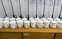 陶相惠 茶杯骨瓷辦公杯會議杯陶瓷蓋杯開會杯子商務(wù)辦公水杯帶蓋10只裝 曬單實拍圖