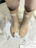 回力雨鞋女中筒防滑防水鞋戶(hù)外趕海外賣(mài)時(shí)尚短靴耐磨雨靴套鞋卡其中38 曬單實(shí)拍圖