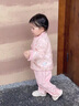 G.duck小黃鴨一周歲禮服寶寶衣服嬰兒分體套裝春秋兒童漢服唐裝小女孩 粉紅色 90 尺碼1~2歲【 80-90cm】cm 曬單實(shí)拍圖
