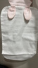 全棉時(shí)代嬰兒隔汗巾兒童純棉吸汗巾幼兒園墊背巾39×19cm 小免+米白+粉 3條 曬單實(shí)拍圖