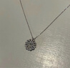 中國黃金（CHINA GOLD）S925銀幸運四葉草項鏈女心形鎖骨鏈吊墜教師節生日禮物送女友老婆 【今/次日達】玫瑰禮盒+四葉草項鏈 曬單實(shí)拍圖