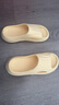 名創(chuàng  )優(yōu)品（MINISO）家居拖鞋男女情侶家用舒適浴室防滑防臭涼拖鞋夏 鵝蛋黃36-37 曬單實(shí)拍圖