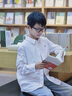 英氏（YEEHOO）男童襯衫兒童襯衣中大童裝純棉上衣長袖學(xué)院風(fēng)秋裝 白色  150 曬單實拍圖