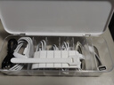 懶角落數(shù)據(jù)線分隔抽屜收納盒手機充電器充電線材小物件防塵收納盒帶蓋款 曬單實拍圖