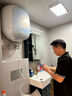 海爾（Haier）電熱水器國家補貼家用儲水式3300W雙管加熱變頻金剛膽鎂棒免更換智控60升智慧AI變頻節能王PT102U1 曬單實(shí)拍圖