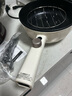 美的（Midea）電炒鍋 電火鍋 電蒸鍋 電煮鍋宿舍泡面家用多用途多功能 不沾炒菜鍋3.5L電熱鍋 HCG2571 帶蒸架 曬單實(shí)拍圖