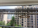 好太太（Hotata）手搖晾衣架陽(yáng)臺升降室外室內曬衣服架手搖式四桿晾衣桿掛衣架 D-1113：小金桿2.8米四桿+12衣架 曬單實(shí)拍圖