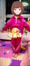 G.DUCKKIDS童裝女童秋裝套裝2025新款兒童衣服中小童韓版洋氣女孩衛衣兩件套 玫紅色 110碼建議100-110cm4-5歲 曬單實(shí)拍圖