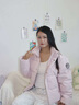 波司登（BOSIDENG）【七夕禮物】25新款羽絨服男女同款情侶90絨立領(lǐng)短外套B250246360 未央粉1930 M 165/88A 曬單實(shí)拍圖