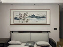 刺繡水墨畫(huà)客廳沙發(fā)背景墻裝飾畫(huà)蘇繡竹子意境山水辦公室掛畫(huà)湘繡 《清風(fēng)竹韻》精品蘇繡畫(huà) 85x205cm 高端實(shí)木立體框 曬單實(shí)拍圖