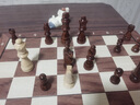 麥舒特象棋小學生兒童帶磁性折疊便攜實木質棋盤chess西洋棋子 24cm丨小號象棋（送入門書+雙后） 曬單實拍圖