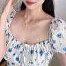APM MonacoSoleil時(shí)尚金黃色星羅盤項(xiàng)鏈圓形吊墜七夕情人節(jié)禮物送女友 曬單實(shí)拍圖