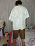 WVD國際品牌男童夏裝迷彩套裝純棉薄款中大童表演服夏季工裝褲短袖男孩兩件套 軍綠色【兩件套】 160 cm 曬單實(shí)拍圖