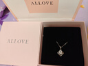ALLOVE純銀四葉草項鏈女2025新款吊墜首飾七夕情人節禮物送女友老婆生日 曬單實(shí)拍圖