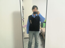 無(wú)印良品（MUJI）女式 針織 V領(lǐng) 背心 馬甲 針織衫 25年春季  BA1Q2A5S 黑色 XL （165/92A） 曬單實(shí)拍圖