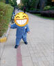 G.DUCKKIDS兒童秋冬新款棉服套裝男女寶寶棉衣棉褲休閑套裝家居服戶(hù)外兩件套 棉套裝藍色 90 身高70-80厘米【可開(kāi)擋】 曬單實(shí)拍圖