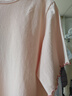 頂瓜瓜睡裙女純棉春夏舒適短袖可外穿睡衣家居服女23337 欲晚桔 175  曬單實(shí)拍圖
