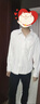 Homlean日系純色文藝襯衫男春夏長袖打底高級感港風(fēng)休閑內(nèi)搭HL02白色XL 曬單實(shí)拍圖